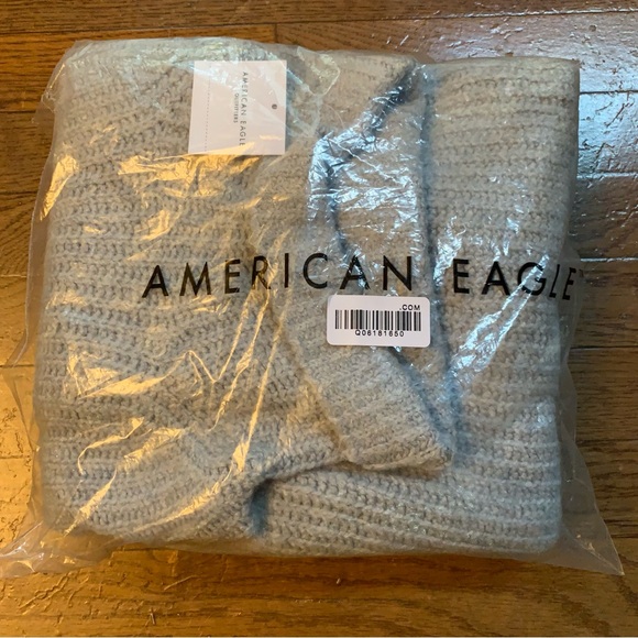 Womens American Eagle Knit Turtle Neck Sweater | L | Grey NEW!! - Picture 14 of 14